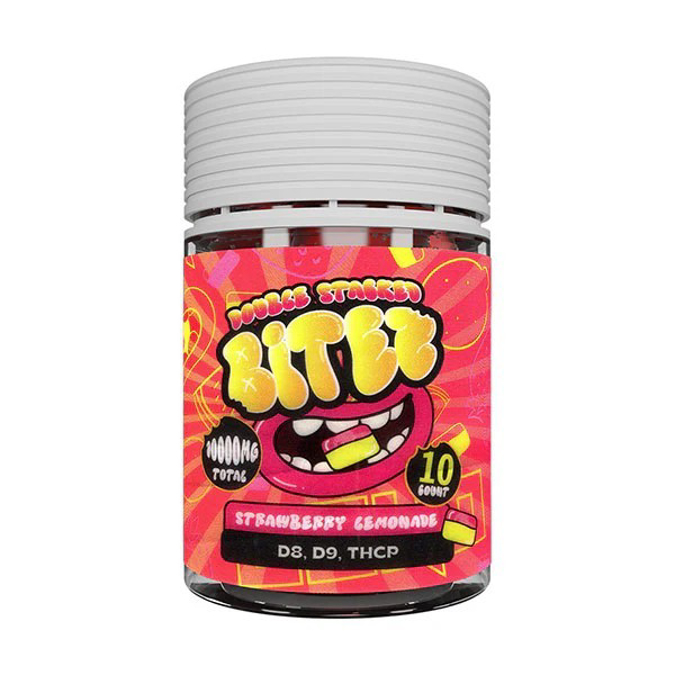 Picture of DOUBLE STACKED BITEZ 10000MG 6CT JAR - STRAWBERRY LEMONADE