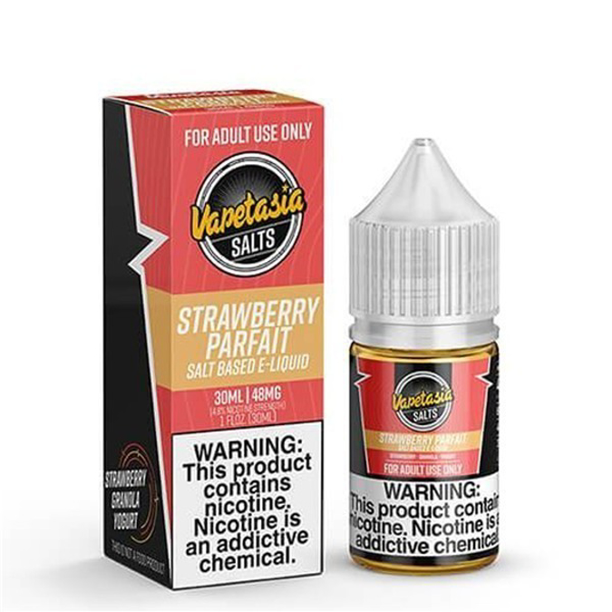 Picture of VAPETASIA 48MG 30ML - STRAWBERRY PARFAIT