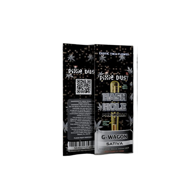 Picture of PIXIE DUST HASH HOLE 2pk PRE-ROLL THC-A PREMIUM 2gm 10pk - G-WAGON SATIVA