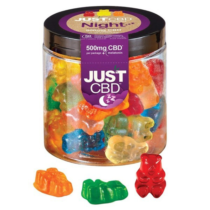 Picture of JUST CBD NIGHT TIME GUMMY BEARS SLEEP 500MG