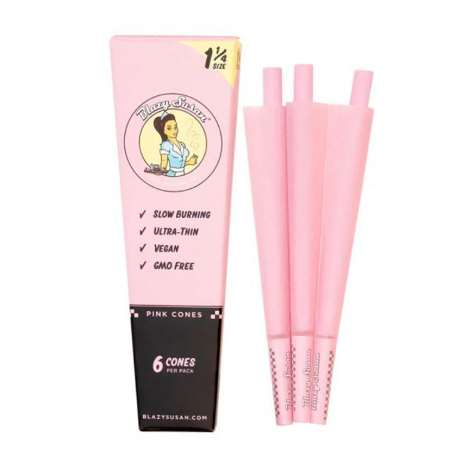 Picture of BLAZY SUSAN 1 1/4 SIZE 6PK 21CT - PINK CONES