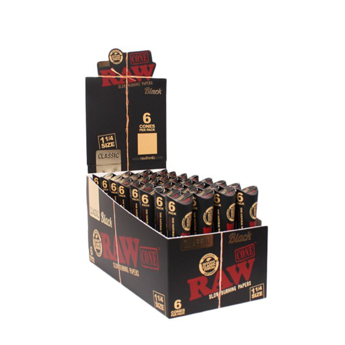 Picture of RAW BLACK 1 14 TRIANGLE CONES 6PK 30BOX