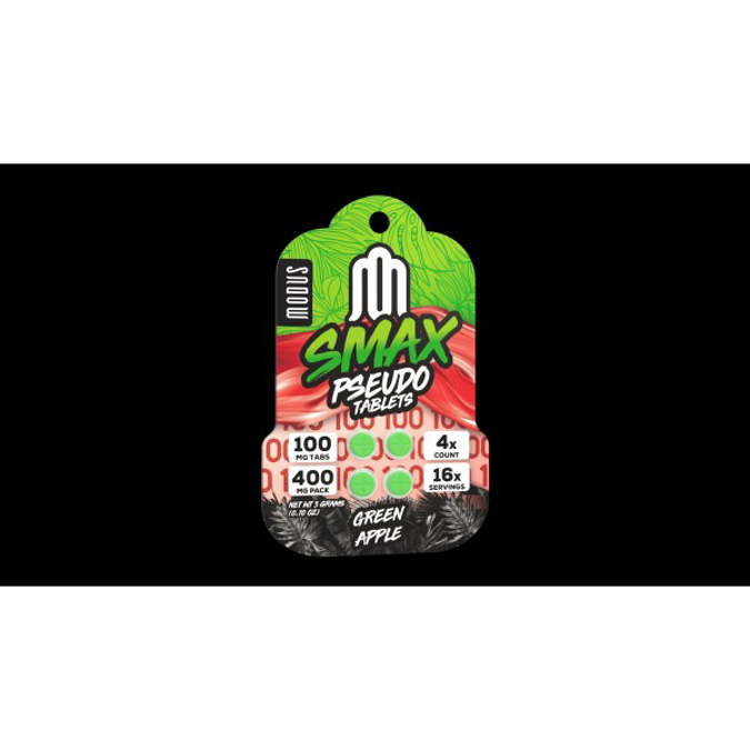 Picture of MODUS SMAX PSEUDO 100MG 4CT - GREEN APPLE