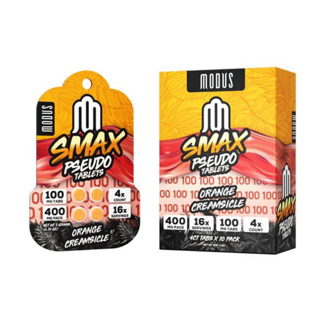 Picture of MODUS SMAX PSEUDO 100MG 4CT - ORANGE CREAMSICLE