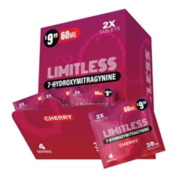Picture of LIMITLESS 7 HYDROXY 50MG 10CT CHERRY