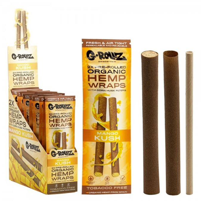Picture of G ROLLZ MANGO KUSH PRE ROLLED HEMP WRAPS