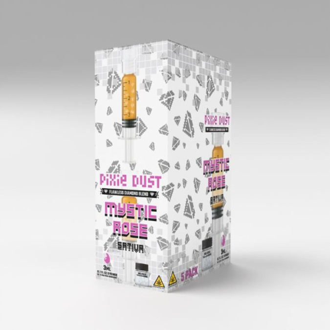 Picture of PIXIE DUST FLAWLESS DIAMOND BLEND 3ml SYRINGE 5PK - MYSTIC ROSE (SATIVA)