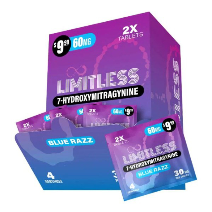 Picture of LIMITLESS 7 HYDROXIE 30MG BLUE RAZZ