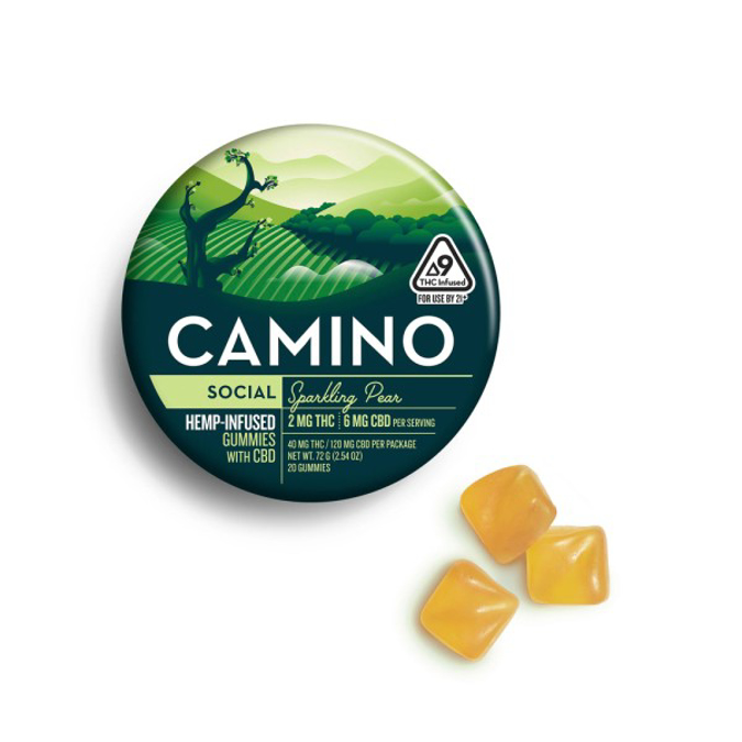 Picture of CAMINO SOCIAL 5MG THC 10MG CBG - SPARKLING PEAR
