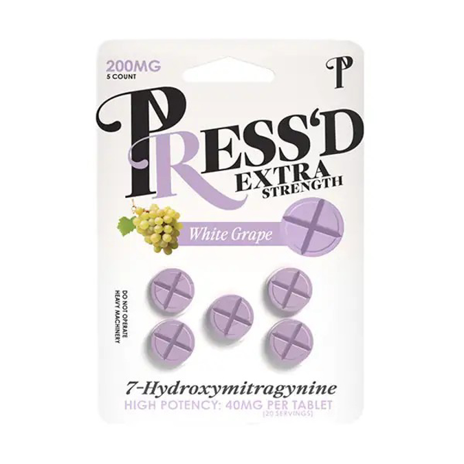Picture of PRESSD EXTRA 7OH 40MG  TAB 5CT   WHITE GRAPE