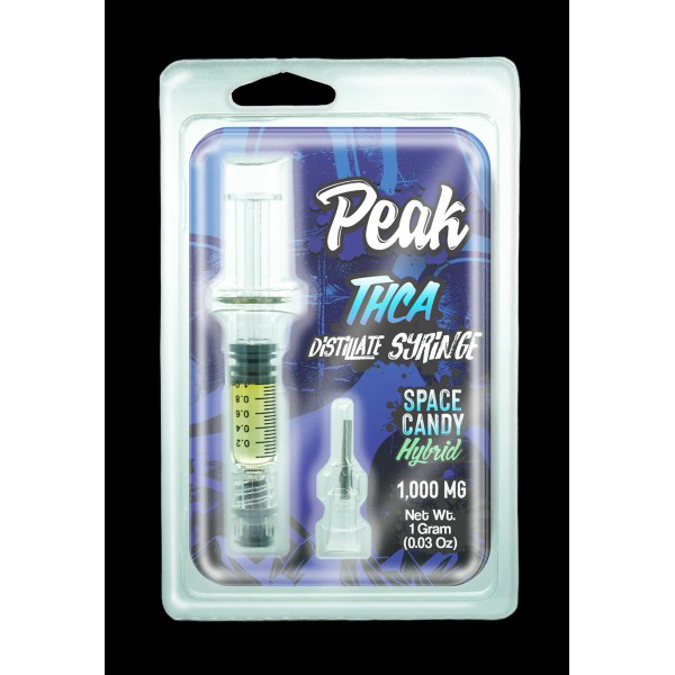 Picture of PEAK - THCA 1gm DISTILLATE SYRINGE - SPACE CANDY (HYBRID)