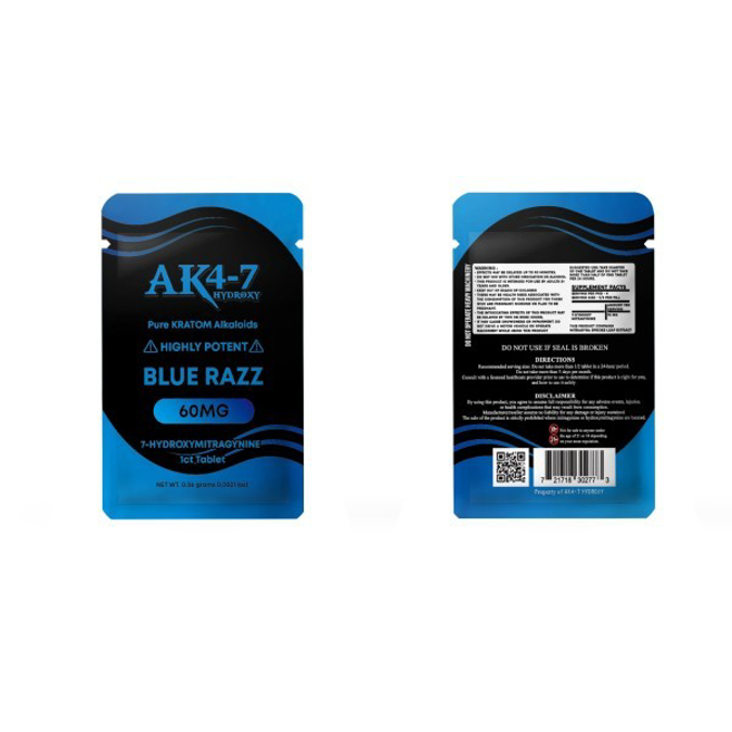 Picture of AK4-7 HYDROXY 60MG 1CT - BLUE RAZZ