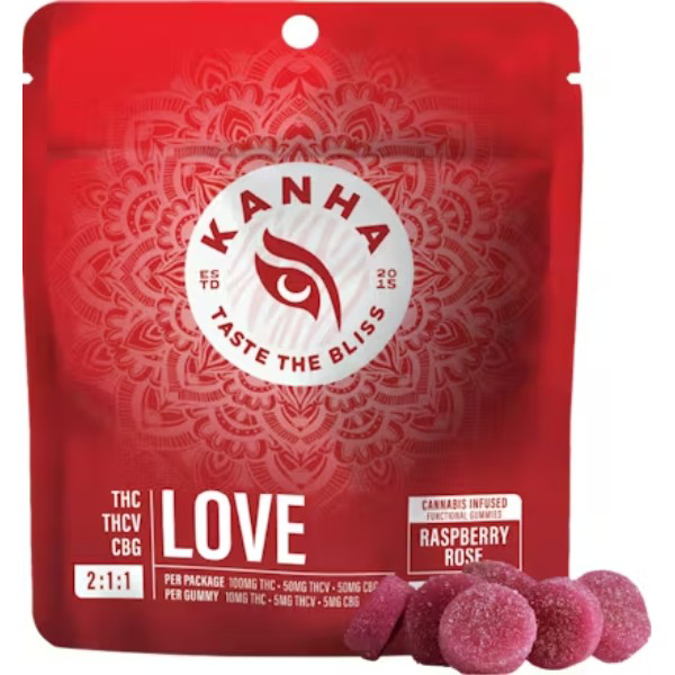 Picture of KANHA TASTE THE BLISS GUMMIES RASPBERRY ROSE