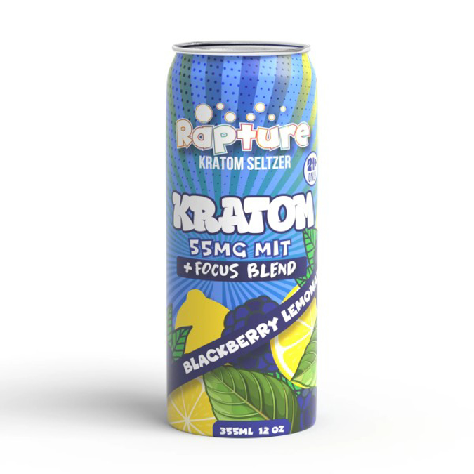Picture of RAPTURE KRATOM SELTZER 335ML - BLACKBERRY LEMONADE