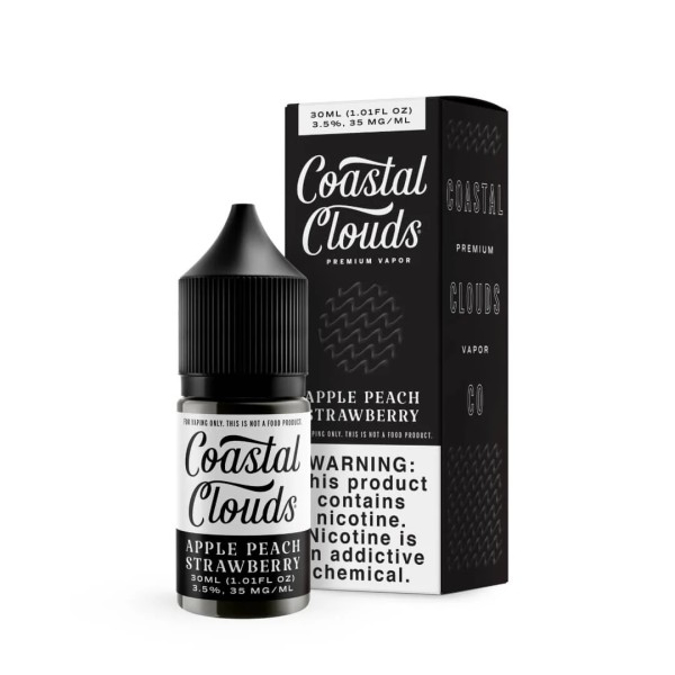 Picture of COASTAL CLOUDS E LIQUID E LIQUIDS 30ML APPLE PEACH STRAWBERRIES   50MG