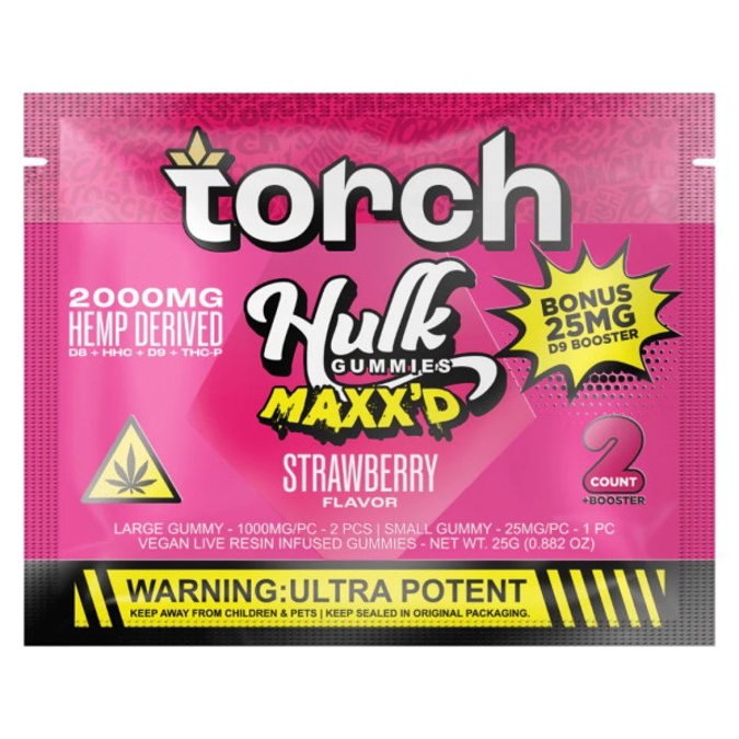 Picture of TORCH HULK GUMMIES MAXXD STRAWBERRY 2000MG