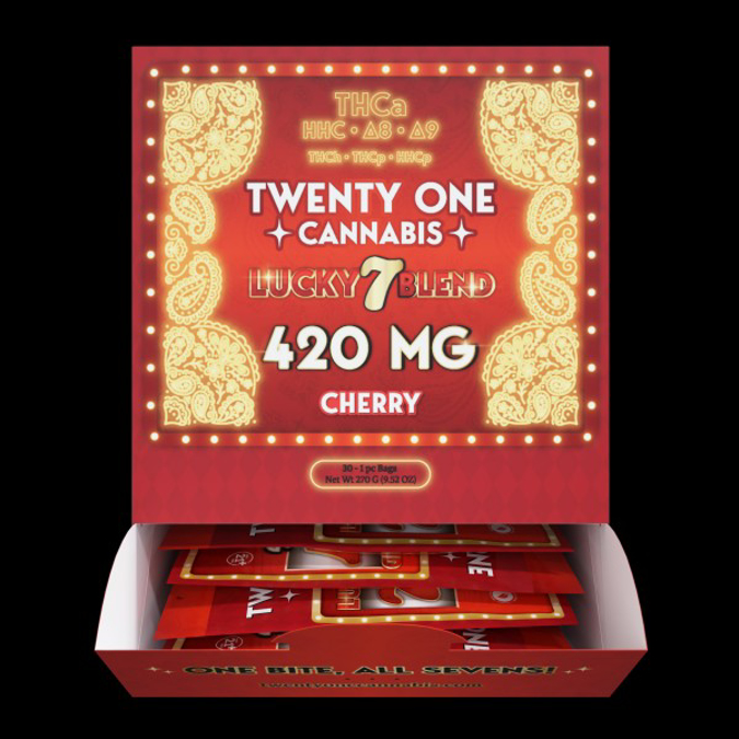 Picture of TWENTY ONE CANNABIS LUCKY 7 BLEND CHERRY