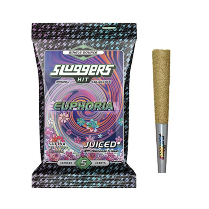 Picture of SLUGGERS HIT JUICED 0.7G INFUSED JOINTS 5PK - EUPHORIA (SATIVA)