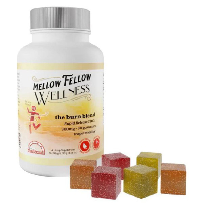 Picture of MELLOW FELLOW WELLNESS THE BURN BLEN 300MG 30 CT TROPIC MEDLEY