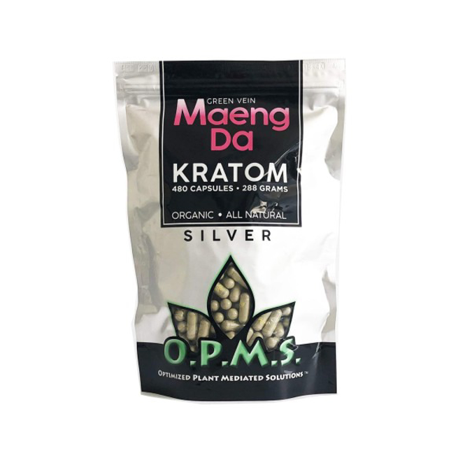 Picture of OPMS GREEN VEIN MAENGDA 288G 480 CAPS KRATOM