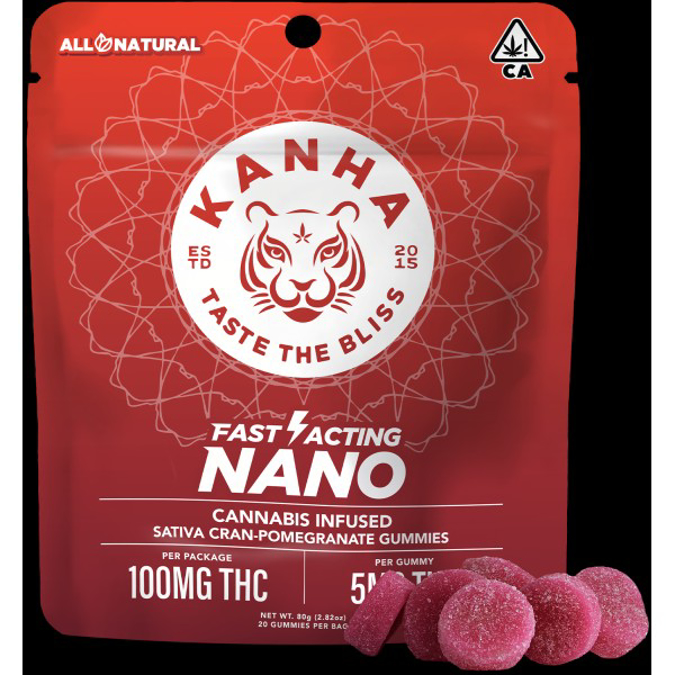 Picture of KANHA TASTE THE BLISS GUMMIES CRAN POMEGRANATE