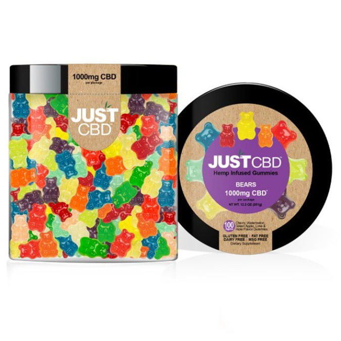 Picture of JUST CBD HEMP INFUSED GUMMIES BEARS 1000MG