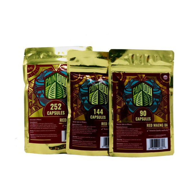 Picture of PAIN OUT KRATOM 252 CAPS - RED MAENG DA
