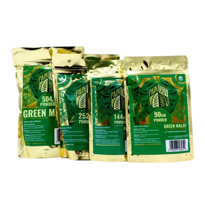 Picture of PAIN OUT KRATOM 144G POWDER - GREEN MALAY