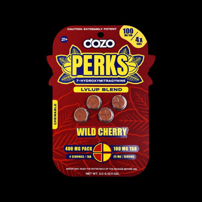 Picture of DOZO PERKS 7 HYDROXY 4CT 400MG - WILD CHERRY