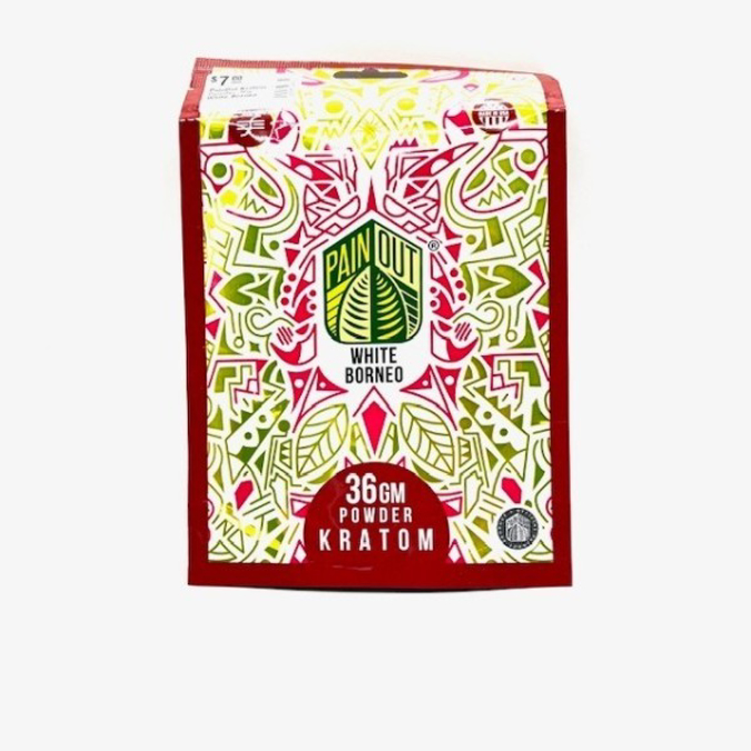 Picture of PAIN OUT KRATOM 36G POWDER - WHITE BORNEO