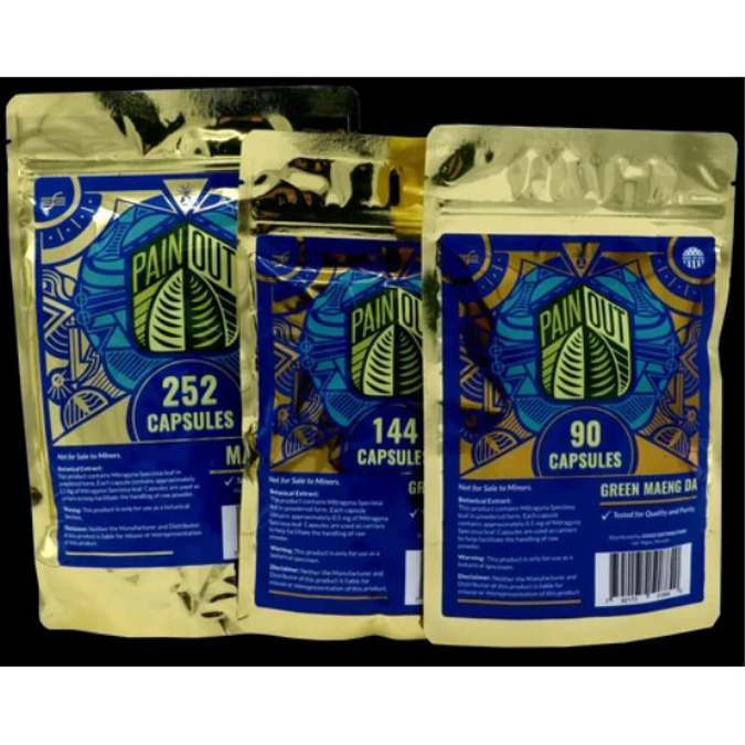 Picture of PAIN OUT KRATOM 756 CAPS - GREEN MAENG DA