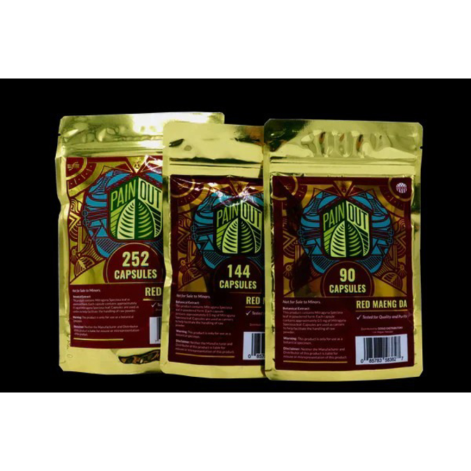Picture of PAIN OUT KRATOM 1008 CAPS - RED MAENG DA