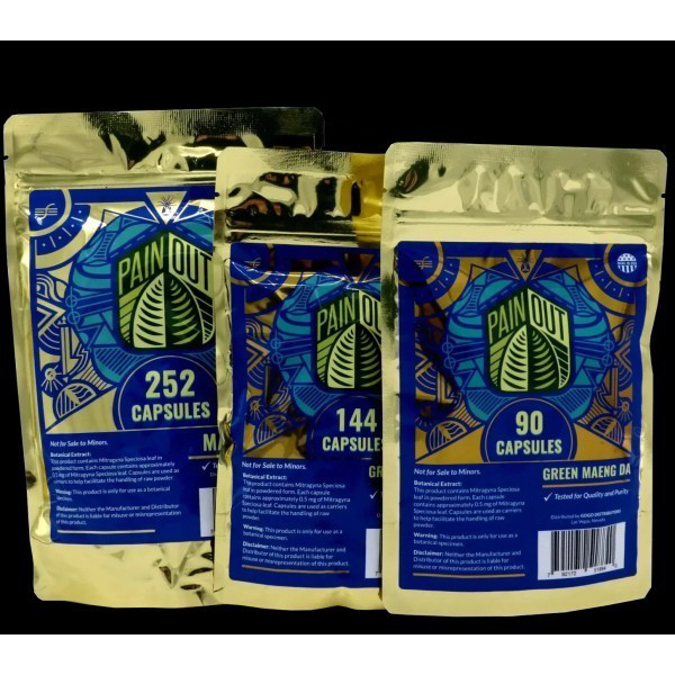 Picture of PAIN OUT KRATOM 1008 CAPS - GREEN MAENG DA