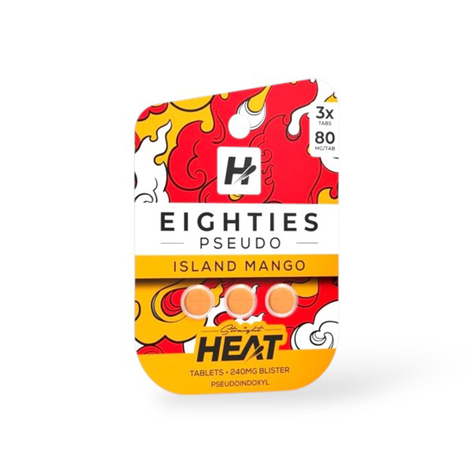 Picture of HEAT EIGHTIES PSEUDO ISLAND MANGO 3CT 80MG