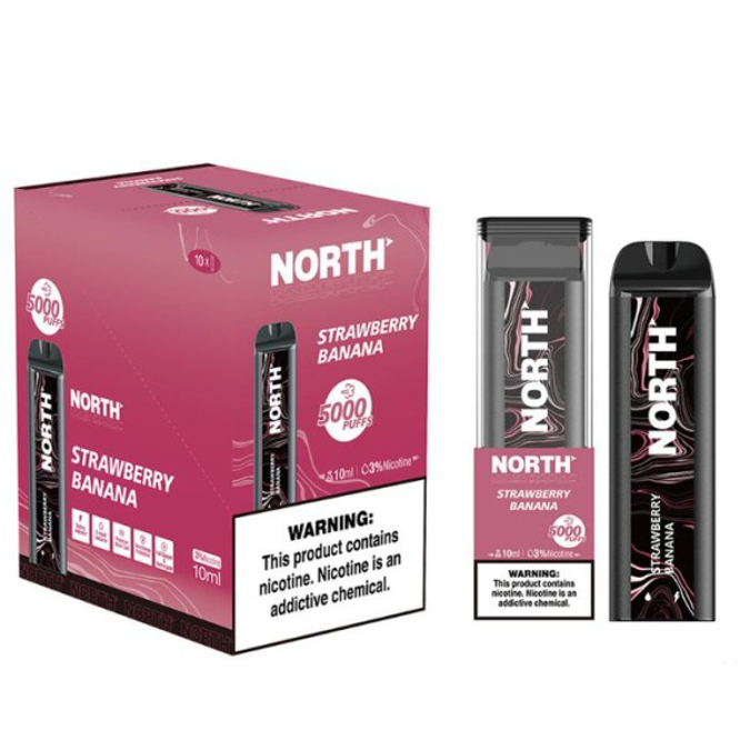 Picture of NORTH 5K PUFFS STRAWBERRY BANANA