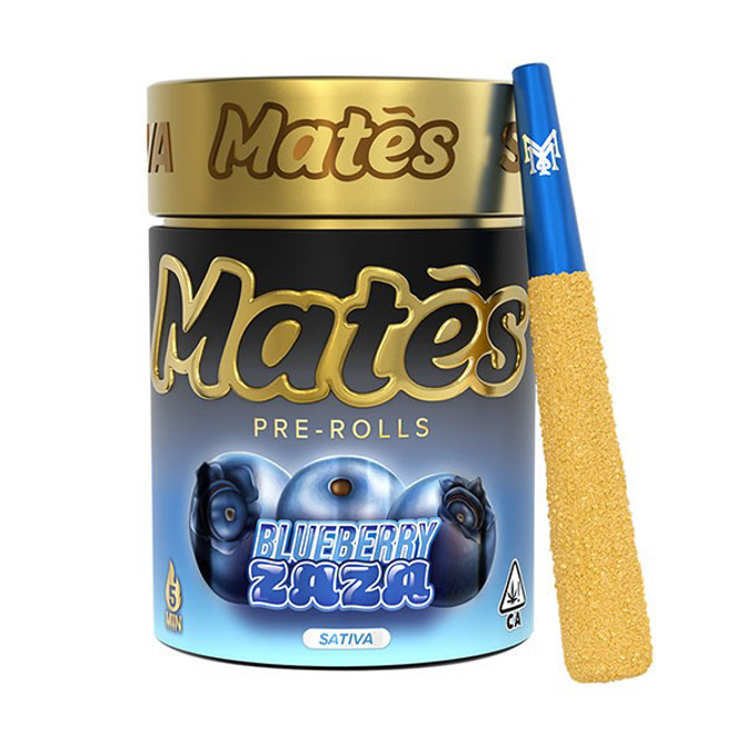 Picture of MUHA MATES PRE ROLLS 5CT JAR BLUEBERRY ZAZA