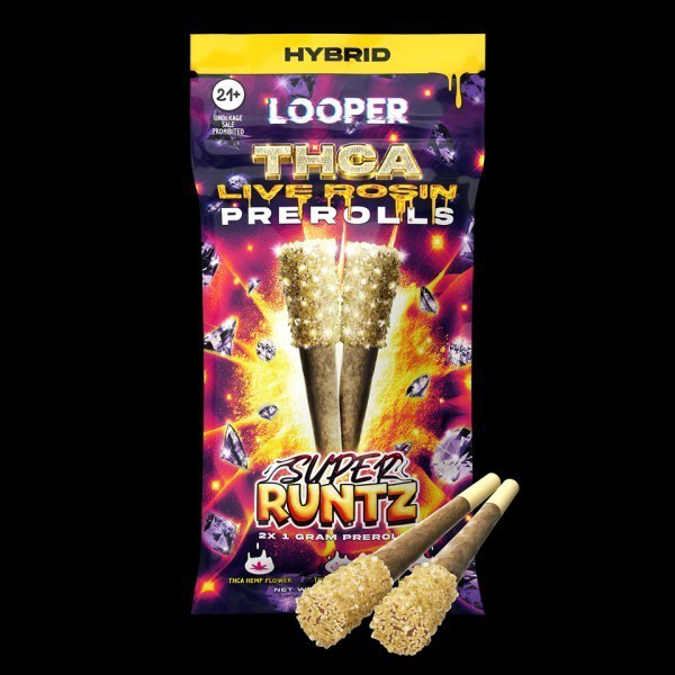 Picture of LOOPER THCA PREROLL 10CT - SUPER RUNTZ (HYBRID)