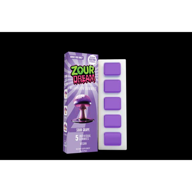 Picture of ZOUR DREAM MUSHROOM GUMMIES 10CT - SOUR GRAPE