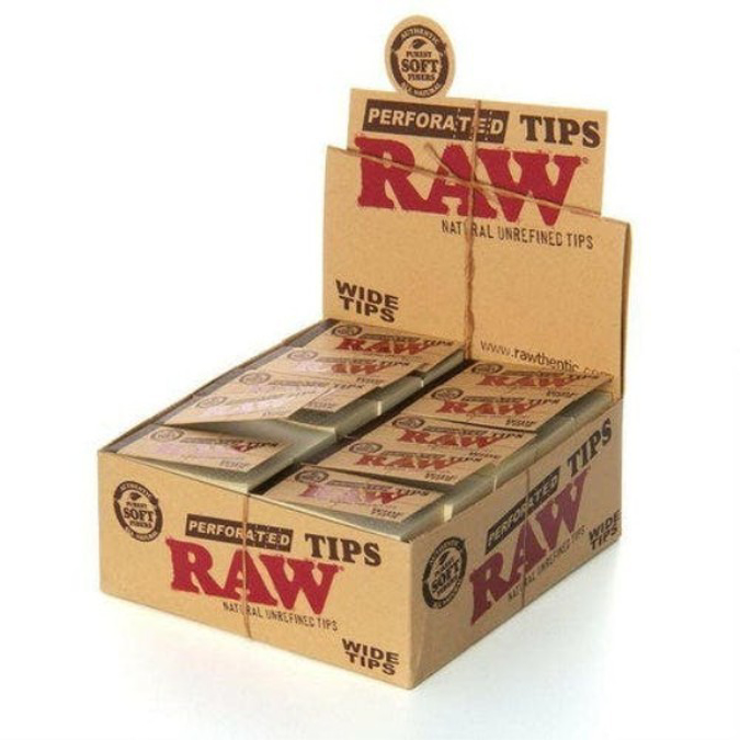 Picture of RAW PERFORATED WIDE TIPS 50PC 50 BOX