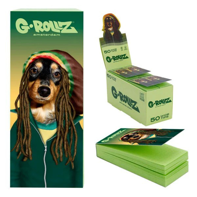 Picture of G ROLLZ PETS ROCK REGGAE GREEN FILTER 24CT
