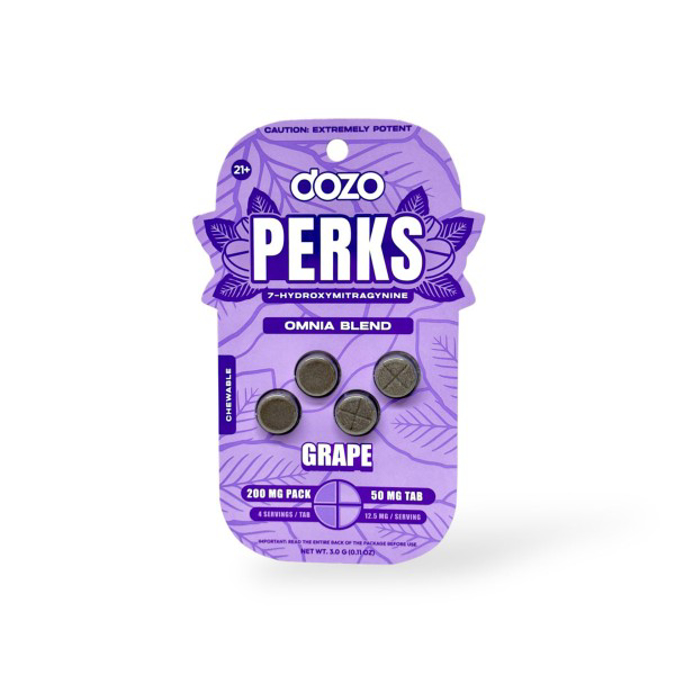 Picture of DOZO PERKS 7OH 4CT 50MG - GRAPE