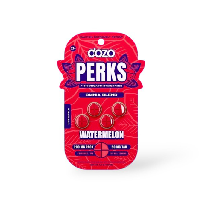 Picture of DOZO PERKS 7 OH 4 TABLETS 200MG WATERMELON