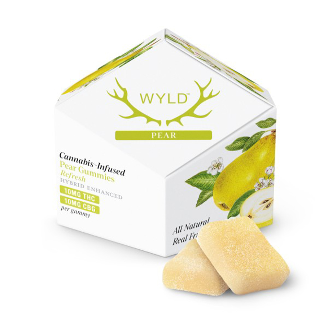 Picture of WYLD HEMP THC CBG 100MG 10CT GUMMIES - PEAR (HYBRID)