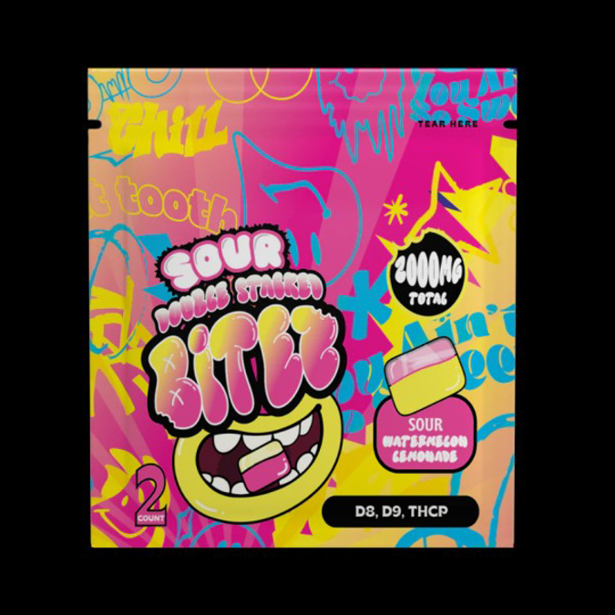 Picture of DOUBLE STACKED BITEZ THCP 10000MG - SOUR WATERMELON LEMONADE