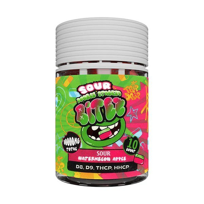 Picture of DOUBLE STACKED BITEZ 10000MG 6CT JAR - SOUR WATERMELON APPLE