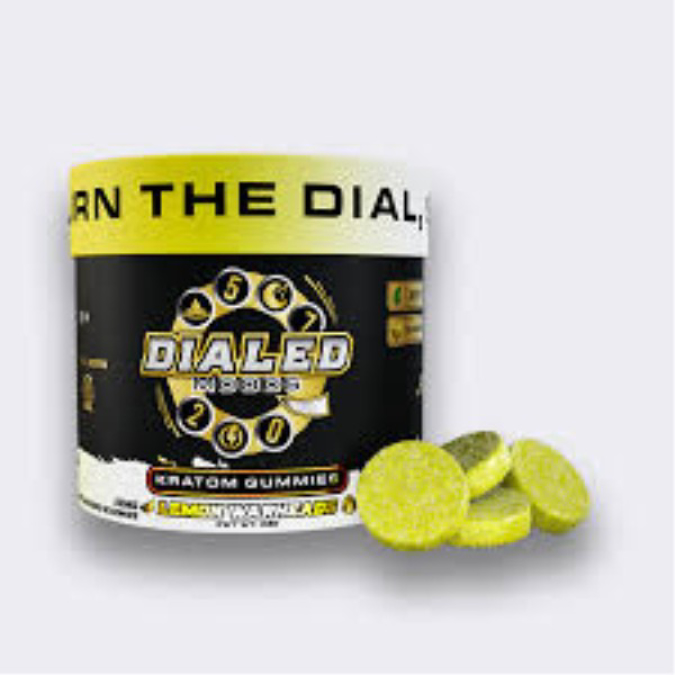 Picture of DIALED MOODS KRATOM GUMMY 30CT LEMON WARHEADS
