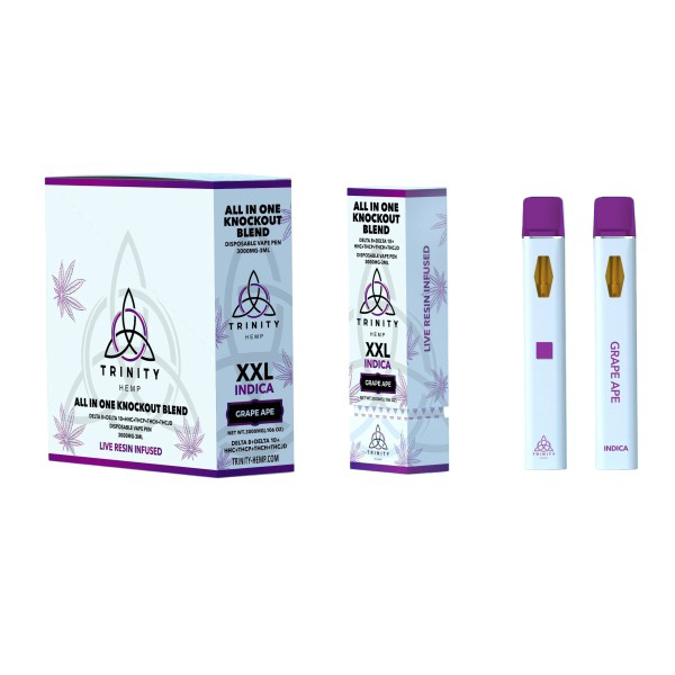 Picture of TRINITY 3ML SYRINGE 5PK - GRAPE APE (INDICA)
