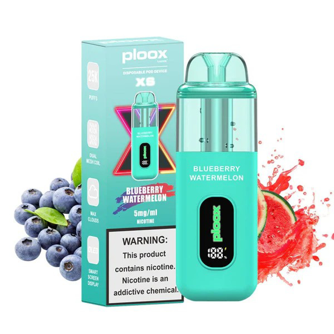 Picture of PLOOX DISPOSABLE POD 25K - BLUEBERRY WATERMELON