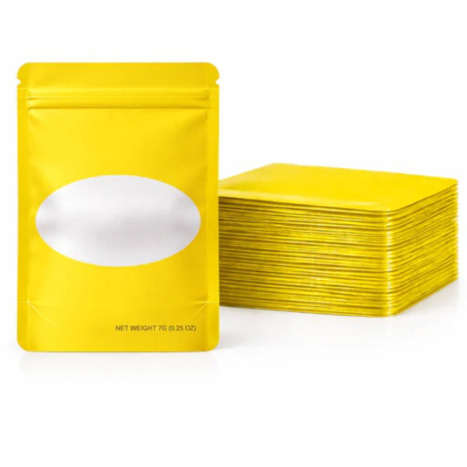 Picture of MYLAR BAGS 7G 50CT -  YELLOW