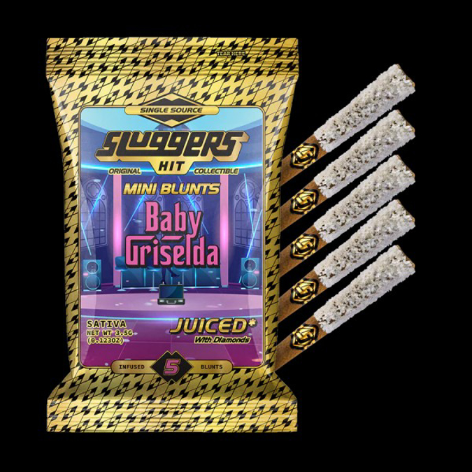Picture of SLUGGERS HIT JUICED 0.7G INFUSED MINI BLUNTS 5PK - BABY GRISELDA (SATIVA)